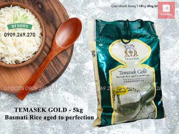 [HCM]Gạo Basmati Temasek Gold Ấn Độ 5kg