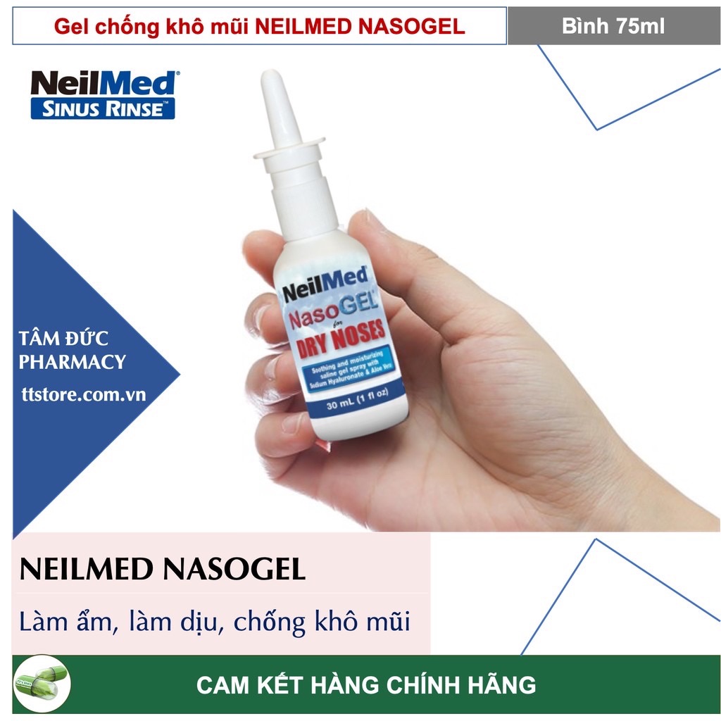 [HCM]Gel xịt chống khô mũi NeilMed NasoGel Spray [Neilmed Naso gel nelmed neomed]