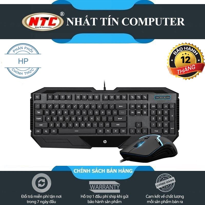 Bộ bàn phím và chuột HP GK1000 dành cho văn phòng cực êm - chuột led đa màu