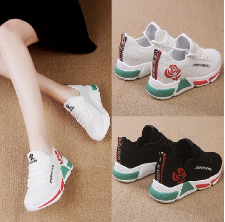 [HCM]Giày thể thao sneaker nữ HOA HỒNG