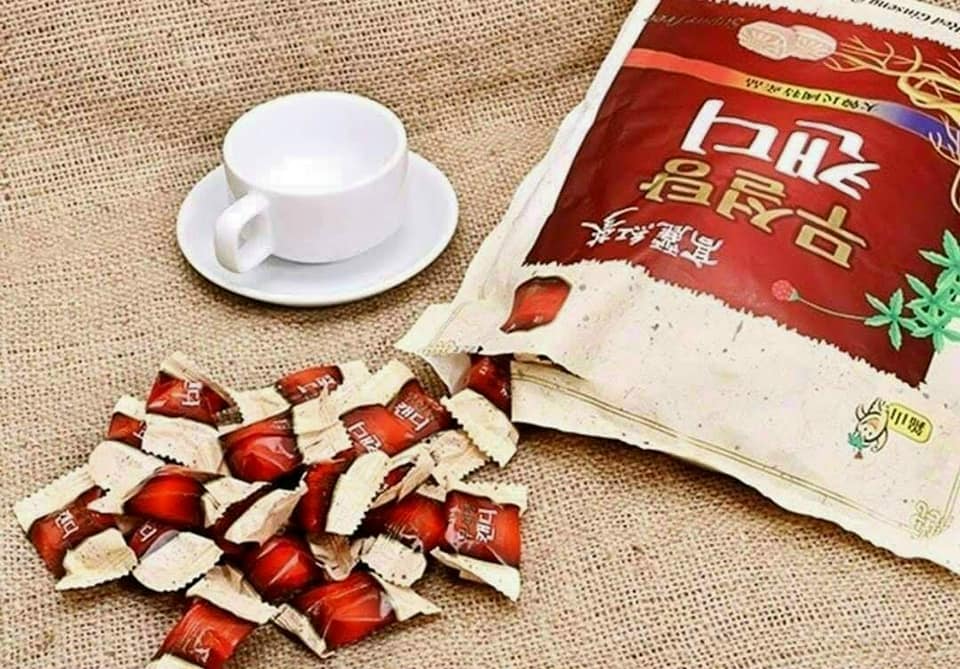 [HCM]Kẹo Hồng sâm không đường gói 500g