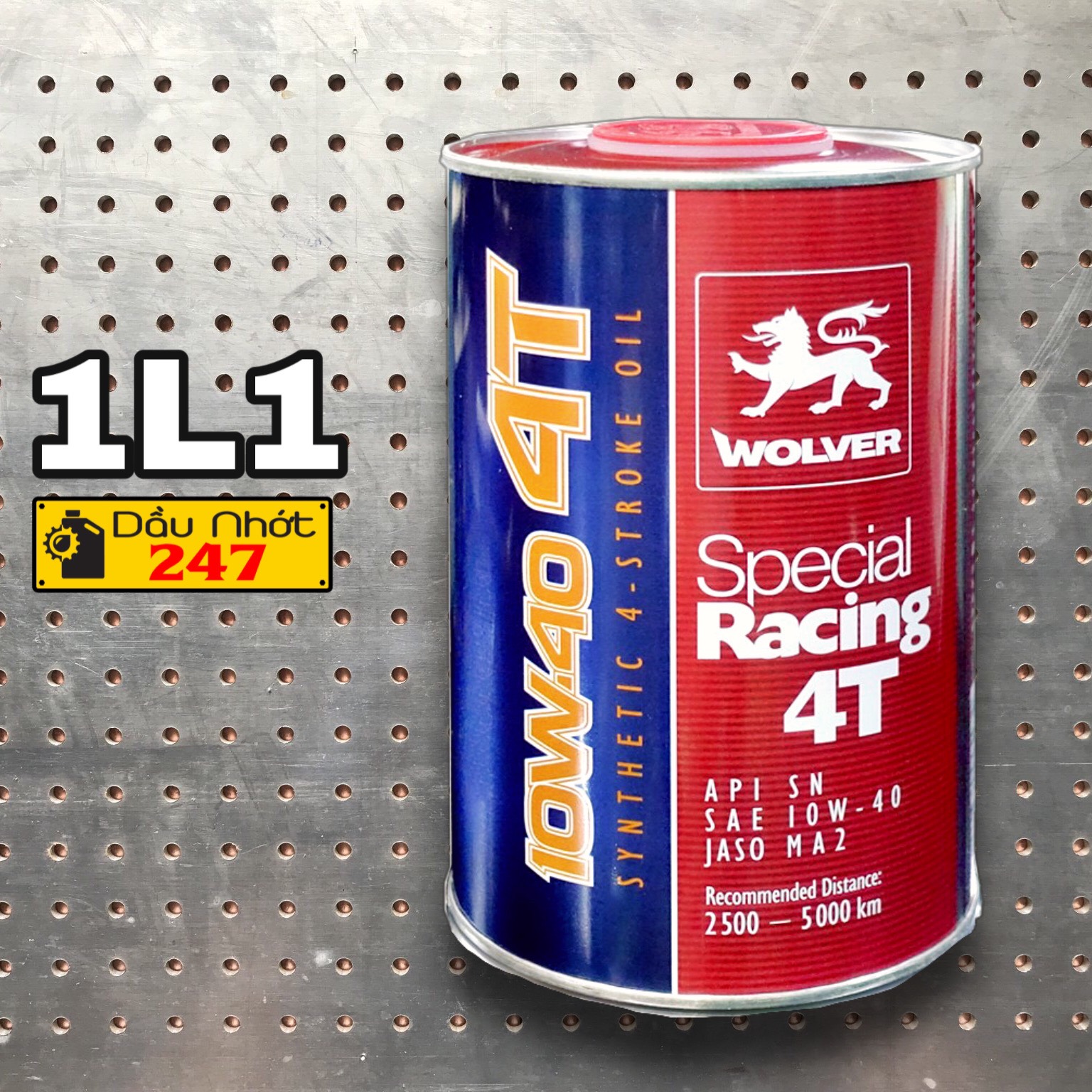 Combo 1L1 Dầu nhớt Wolver Special Racing 10W40