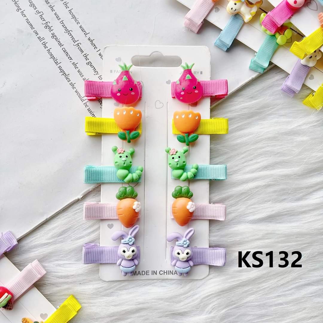 Kẹp Tóc Gắn Charm. Phụ Kiện Tóc Xinh Xắn Cho Bé Gái