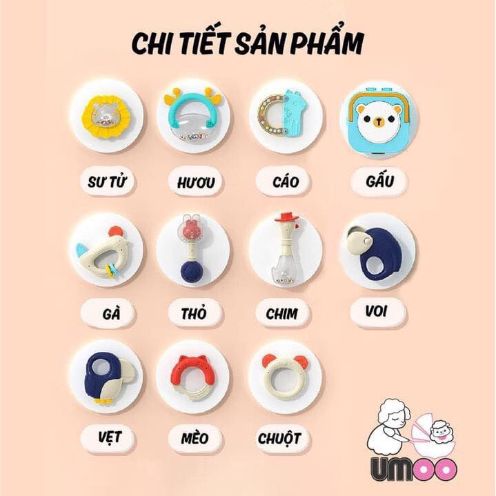 Hộp xúc xắc đèn nhạc Umoo UM-10100