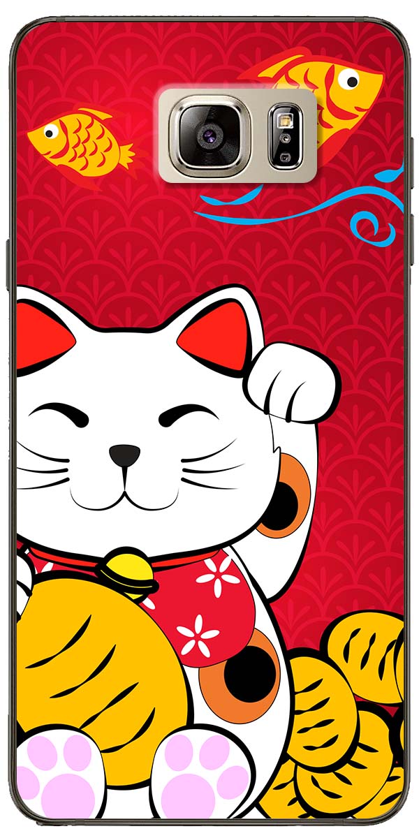 [HCM]Ốp lưng dành cho Samsung Galaxy Note 4, Note 5, Samsung Note 8, Note 9 mẫu Mèo thần tài cá chép