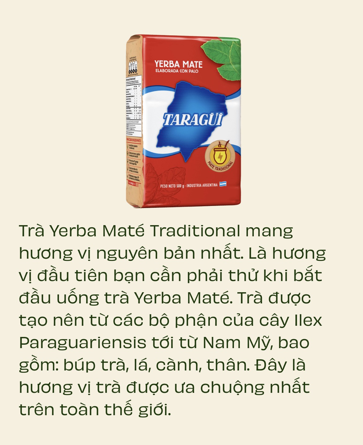 [MẪU TÚI ZIP DÙNG THỬ TRÀ YERBA MATEA ] Trà Nam Mỹ Yerba Mate các vị