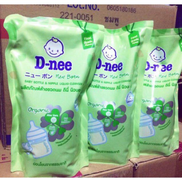 Nước rửa bình sữa và rau củ Dnee 600ml