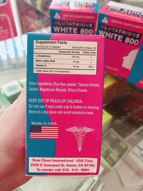Viên Uống Trắng Da Glutathione White 800