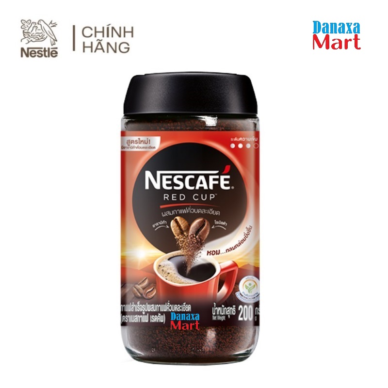 Nescafé Cà phê hòa tan kết hợp cà phê rang xay Red Cup (Hũ 200g)