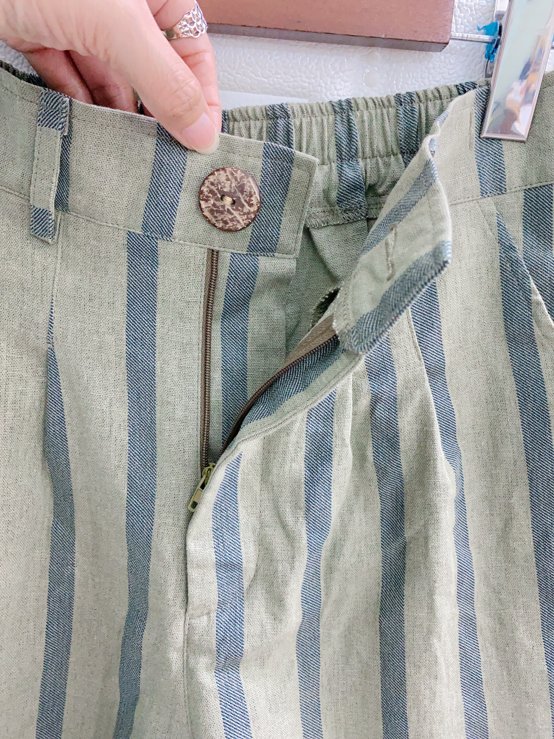 Quần short LINEN sọc 2 MÀU. June Q09