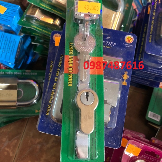 Khóa tủ kính việt tiệp 03671