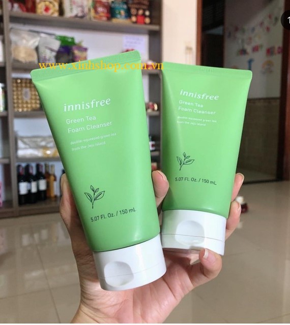 Sữa rửa mặt trà xanh innisfree mẫu 2019