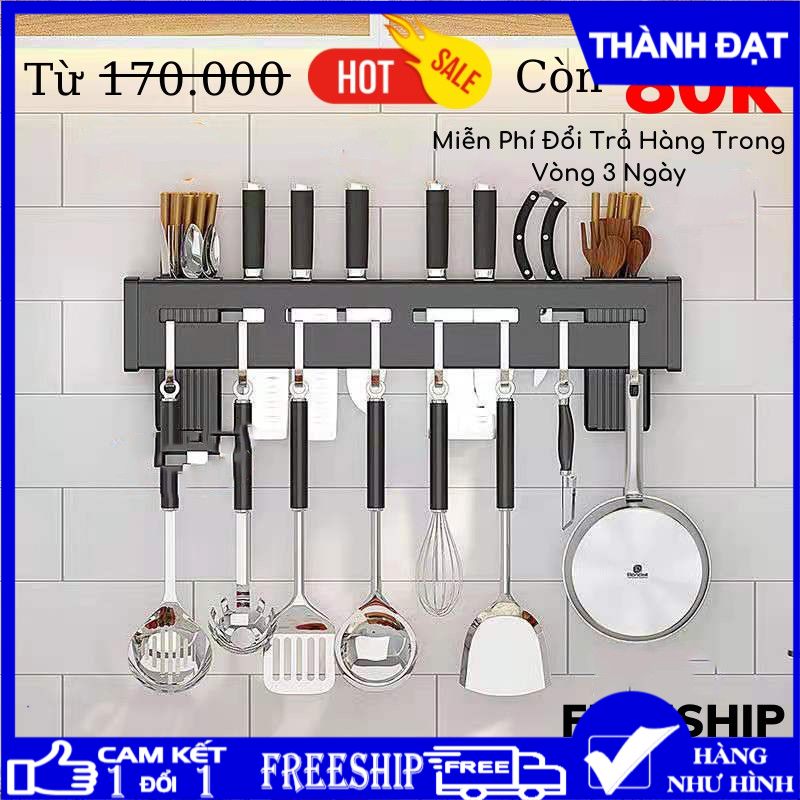 [ SALE UP TO 50% ] Giá Cài Dao, Giá Treo Đồ Đa Năng, Kéo, Đồ Dùng Nhà Bếp Đa Năng Bằng Inox Không Gỉ, Giá Kệ Cài Cắm Dao Kéo Treo Thớt Treo Khăn Inox, Giá Cài đũa Dao Tiện Lợi