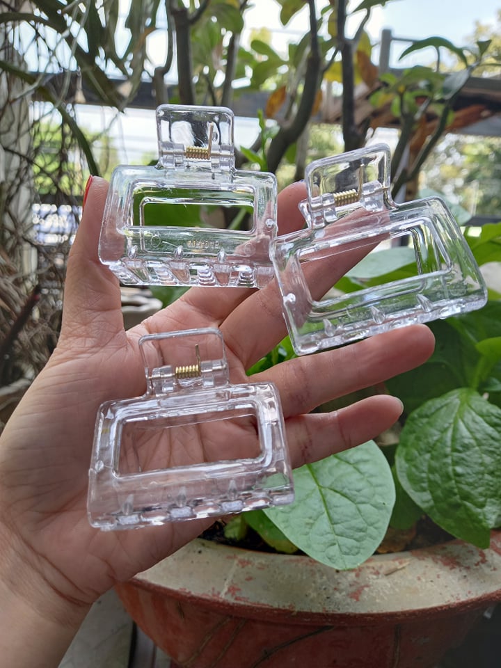 [HCM]Kẹp Tóc Trong Suốt Phong Cách Hàn Quốc 1 Cái