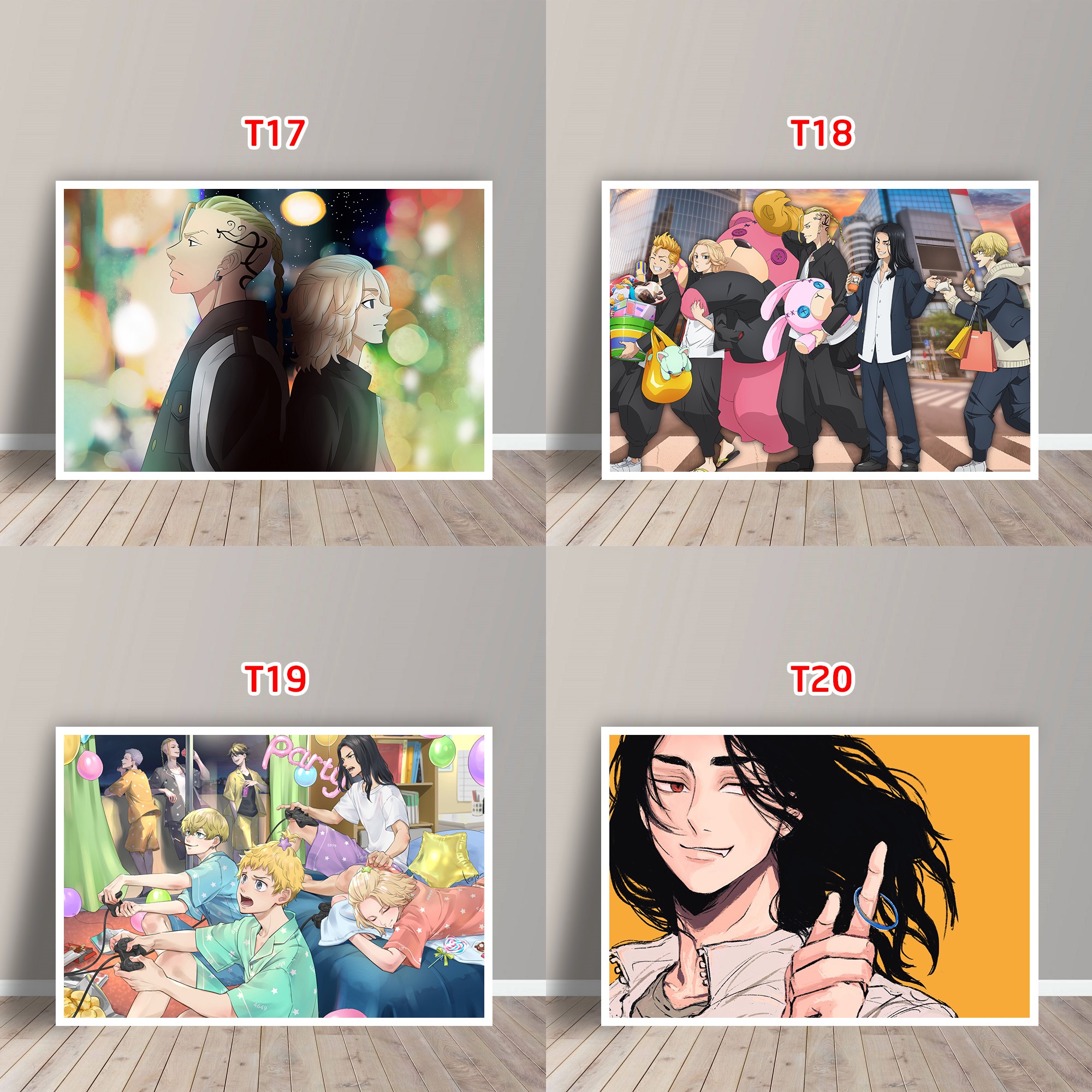 Tấm Postcard Cao Cấp Anime Tokyo Revengers (21cm x 15cm)