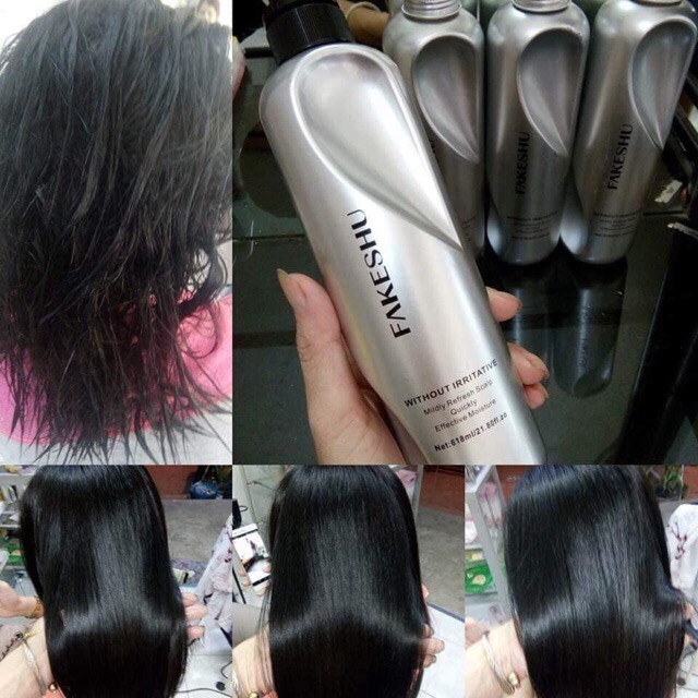 [HCM]Ủ tóc phủ lụa tơ tằm phục hồi tóc Fakeshu 618ml
