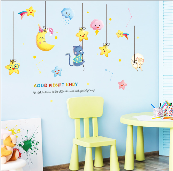Decal dán tường Goodnight baby TL124