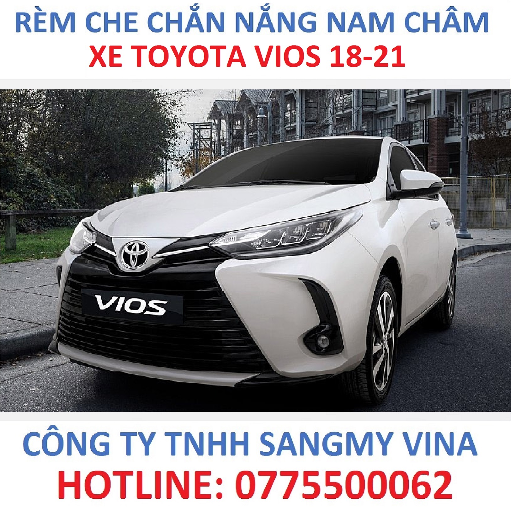 REM CHE NẮNG NAM CHÂM TOYOTA VIOS  2019 -2021