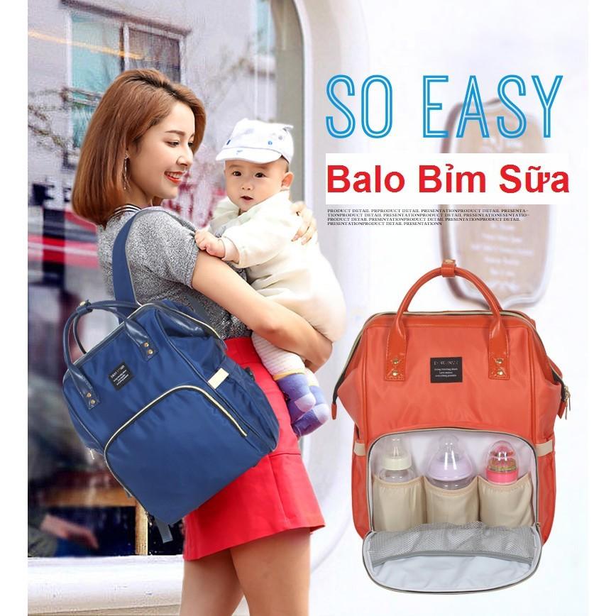 Balo Bỉm Sữa Đa Năng Cho Mẹ Và Bé
