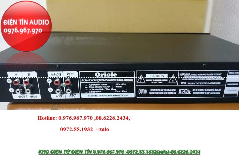 Vang cơ KARAOKE ORIOLE Tạo vang hay