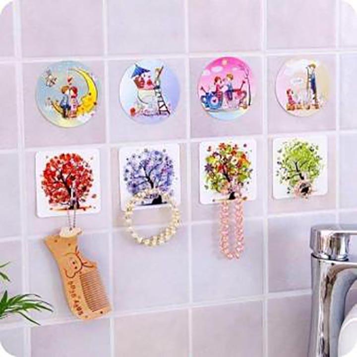 [HCM]Combo 10 Móc dán tường 3D nhiều hình .