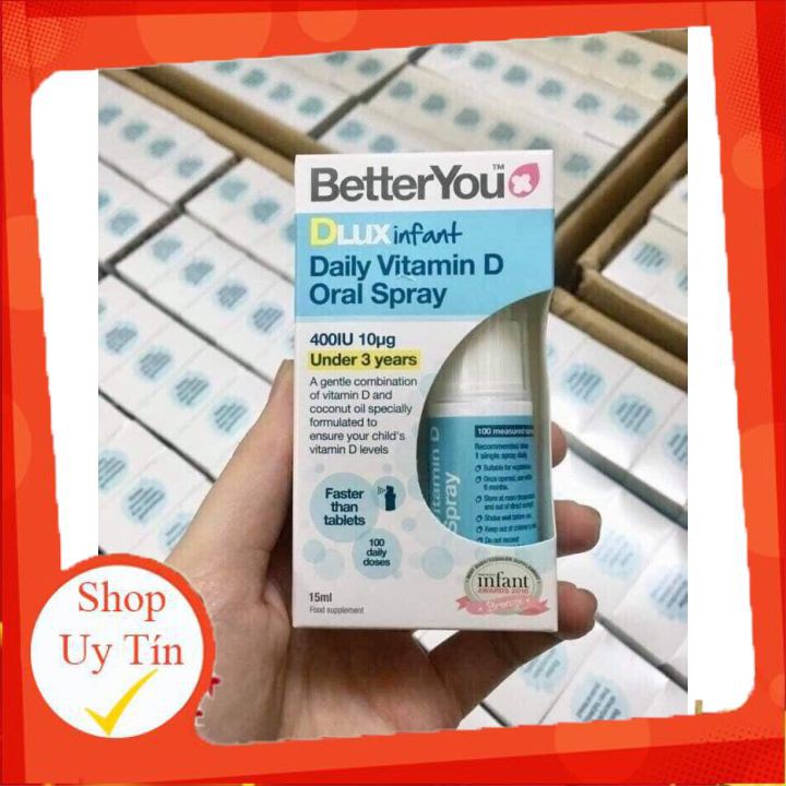 [HCM]Vitamin D Dạng xịt Dlux infant của Anh