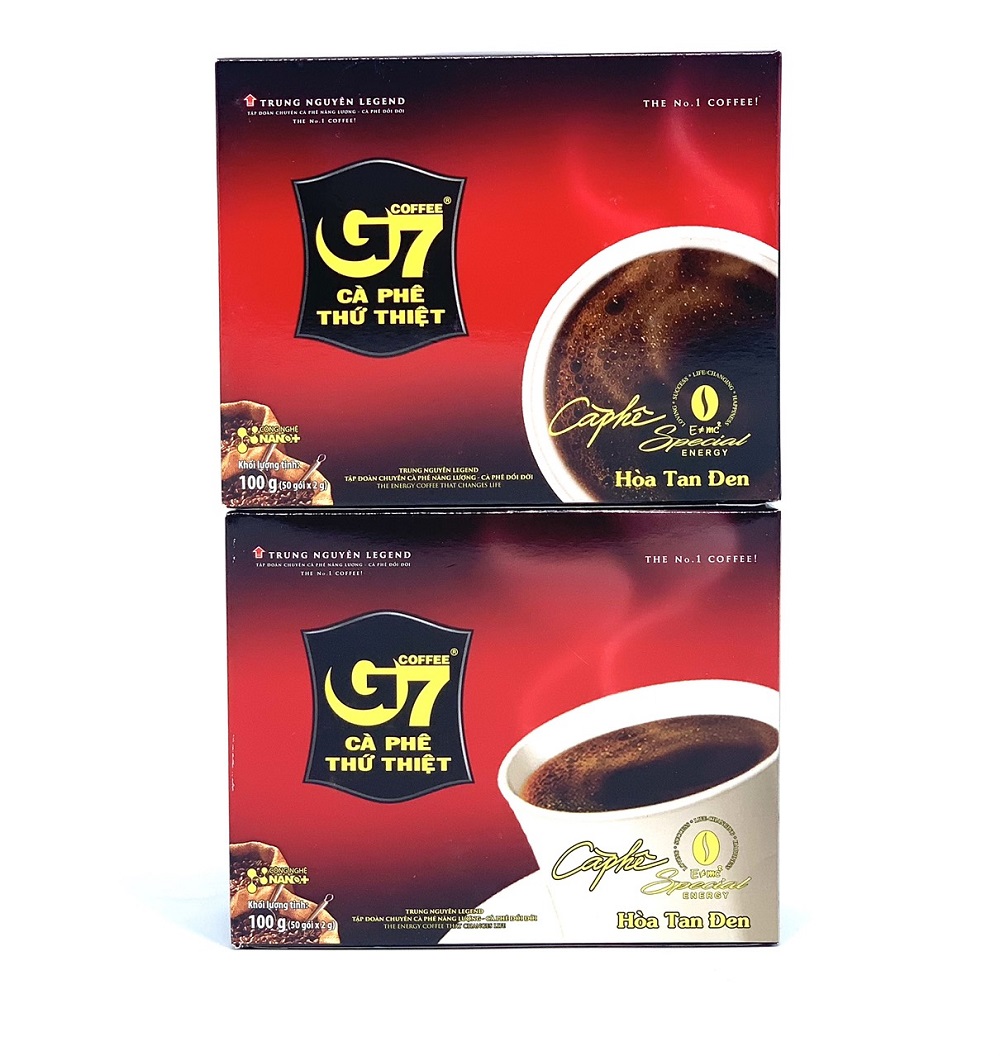 Cà phê hòa tan đen g7 trung nguyên