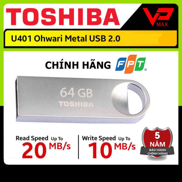 Bảng giá USB 64GB Toshiba Ohwari U401 2.0 bảo hành 5 năm Phong Vũ