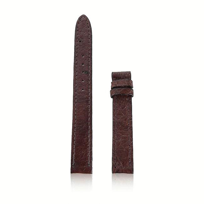 Watch chain ostrich skin leather belly small size 12, 14 brown soil HK8455