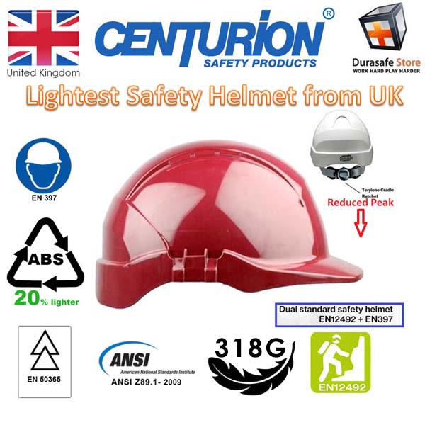 Bộ nón bảo hộ kèm dây quai nón 4 điểm CENTURION Concept Ratchet Helmet White S08CWRF/ Green S08CGRF/ Red S08CRRF (trắng/ xanh lá/ đỏ)