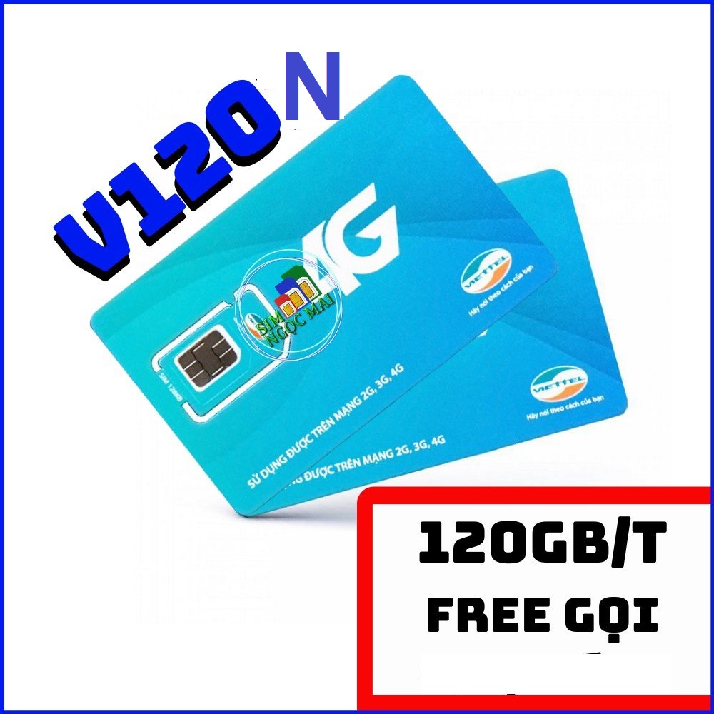 FREESHIP - CHƯA KÍCH HOẠT. Sim Viettel V120N