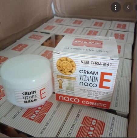 Kem cream VITAMIN E naco thoa mặt 45g/1 hủ