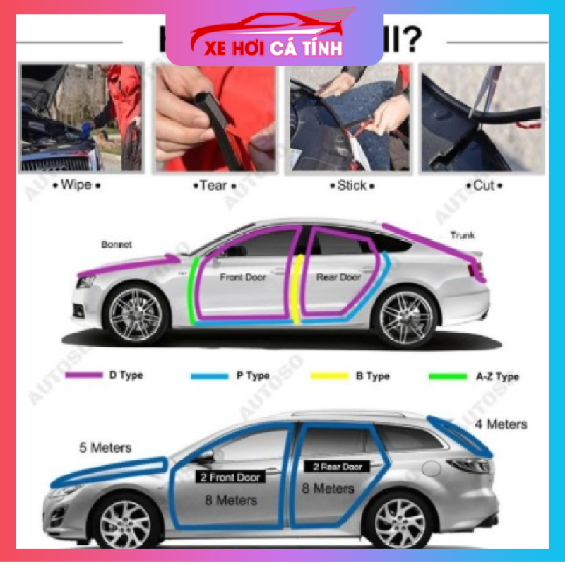 5m Gioăng cao su chữ D 10x10mm chống ồn cách nhiệt hàng tốt chất lượng cao băng keo 3M siêu dính