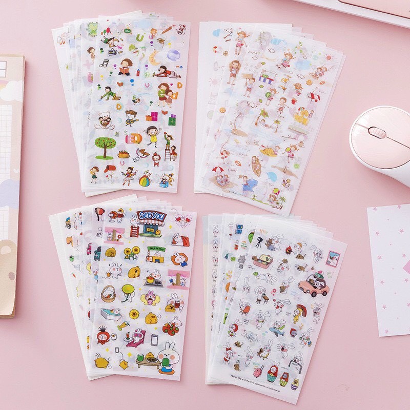 Hình dán miếng dán sticker cute trang trí chống thấm nước hình ngộ nghĩnh đáng yêu - hình ngẫu nhiên