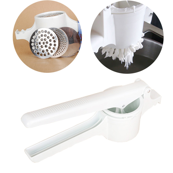 Nghiền khoai tây, ép củ quả, làm bún mì 3 vỉ khuôn