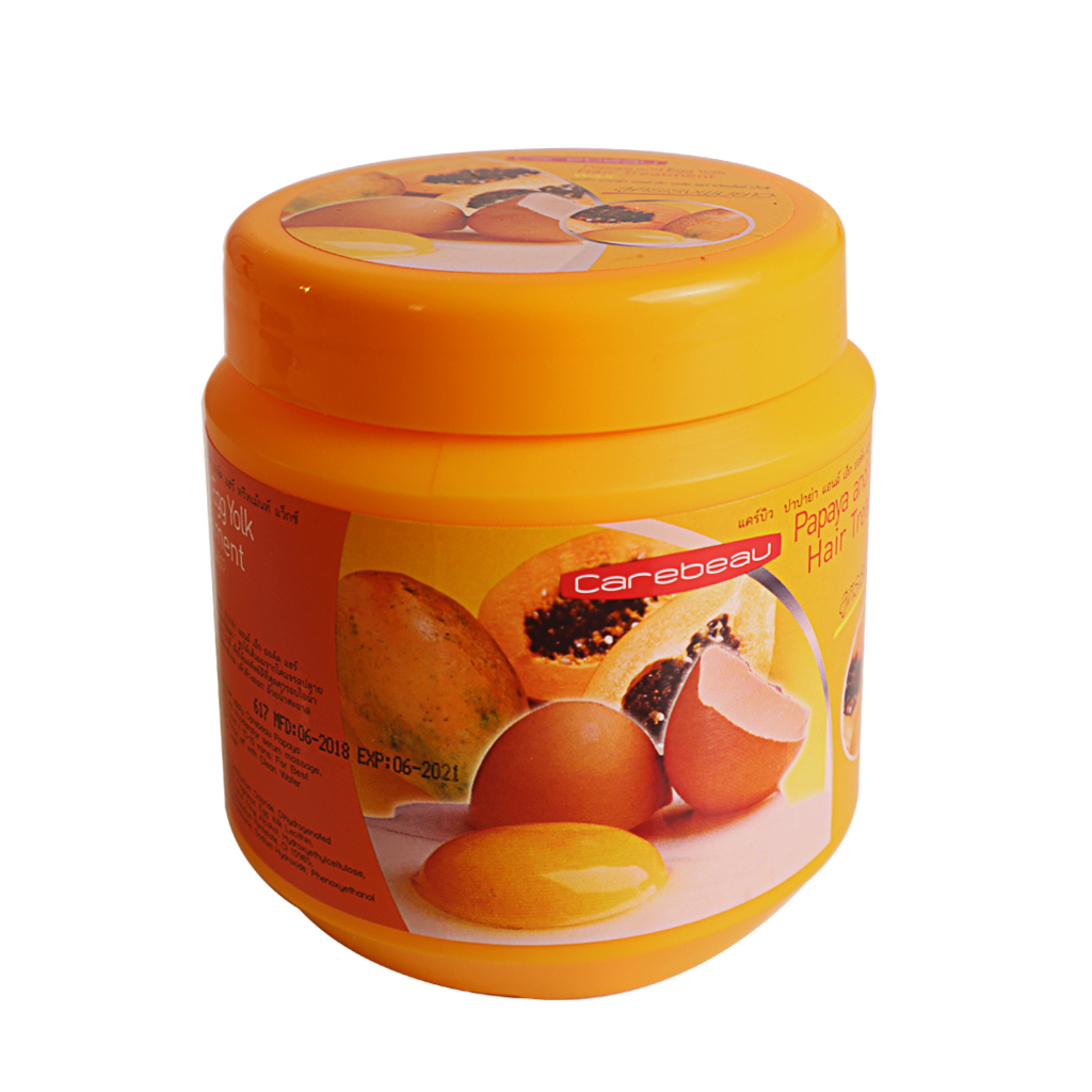 Kem ủ tóc trứng đu đủ Carebeau 500ml Thái Lan