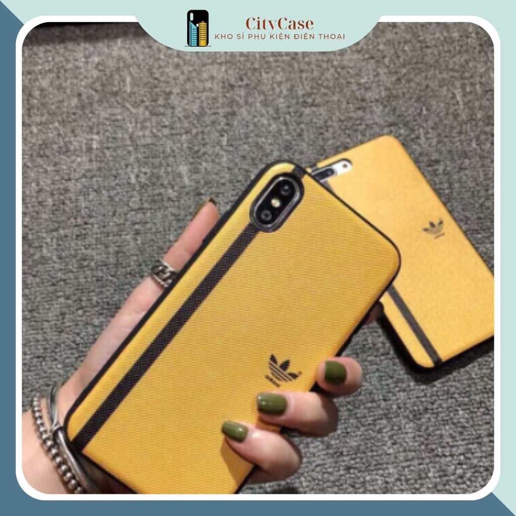 Ốp iphone adidas da sần sang trọng 6/ 6 plus/ iphone 7/ 7plus/8/8plus /x/ xs/ xs max - citycase