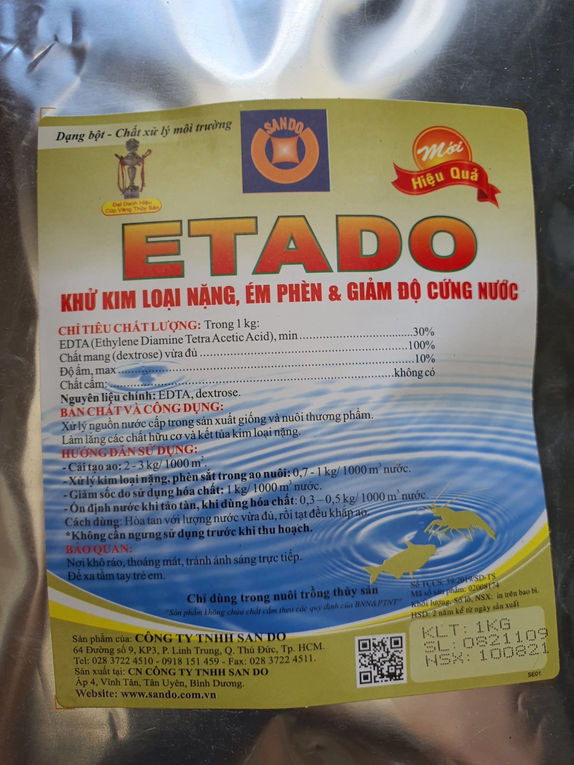 ETADO - KHỬ KIM LOẠI NẶNG