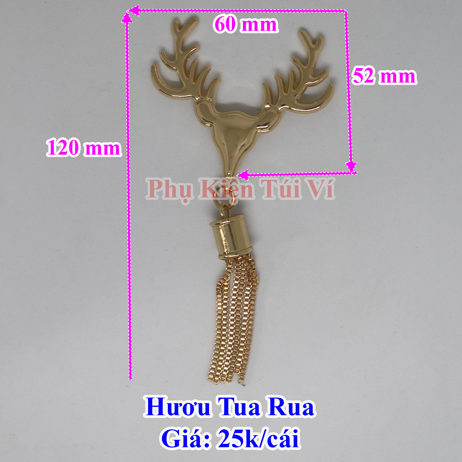 Mạc hươu tua rua làm túi xách