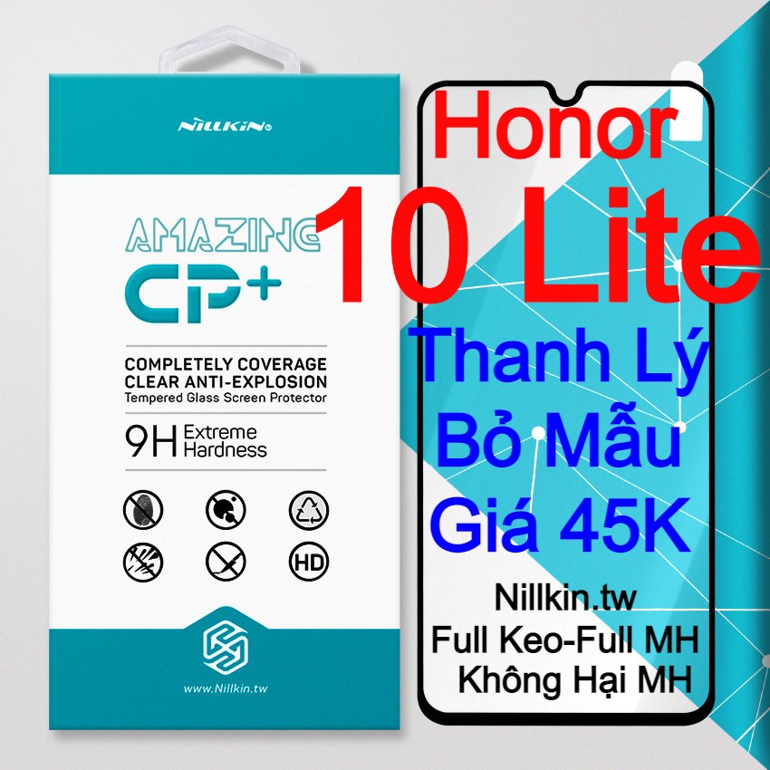 Kính cường lực Huawei Honor 10 Lite hiệu Nillkin.tw Full keo, Full MH