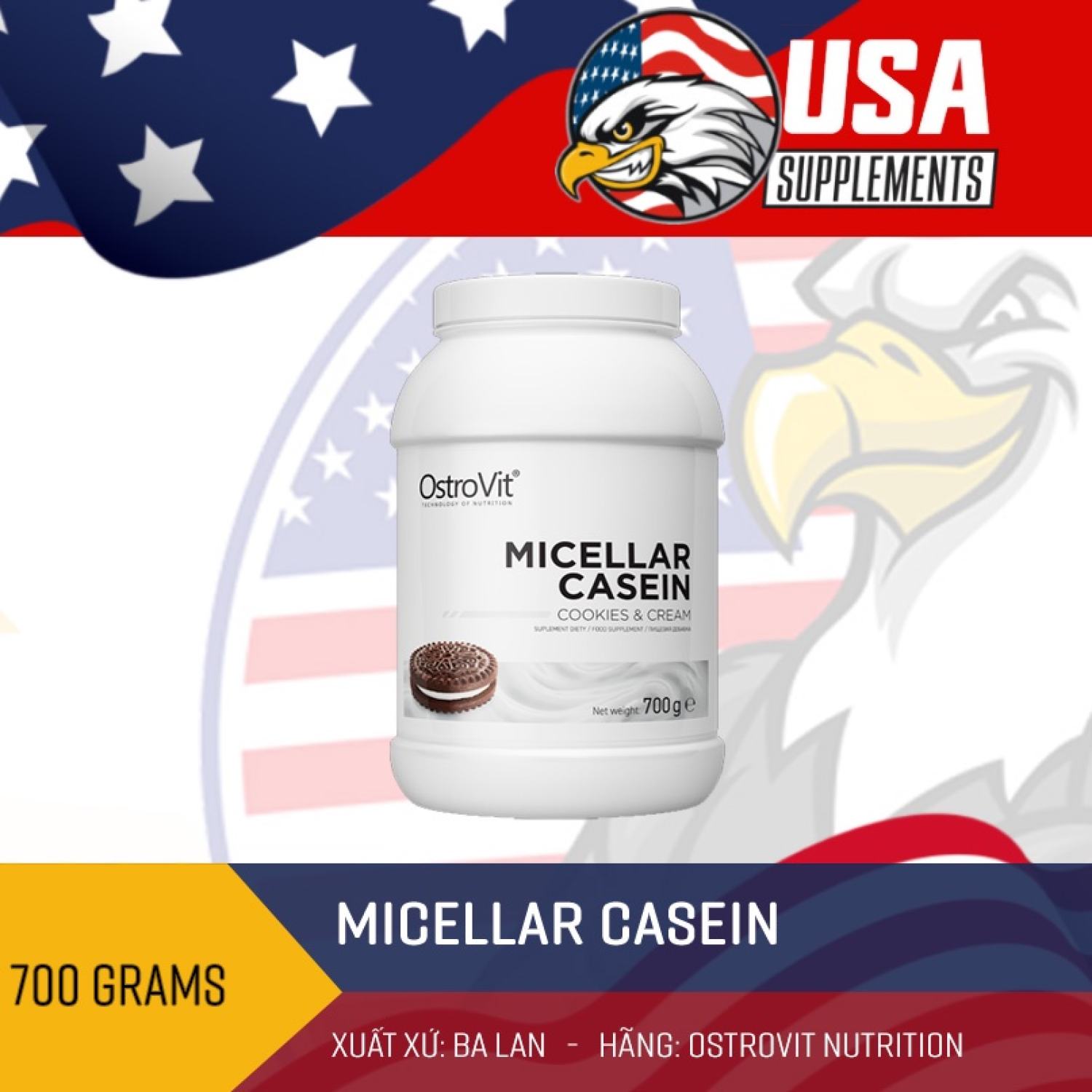 Thực phẩm bổ sung Ostrovit Micellar Casein Protein