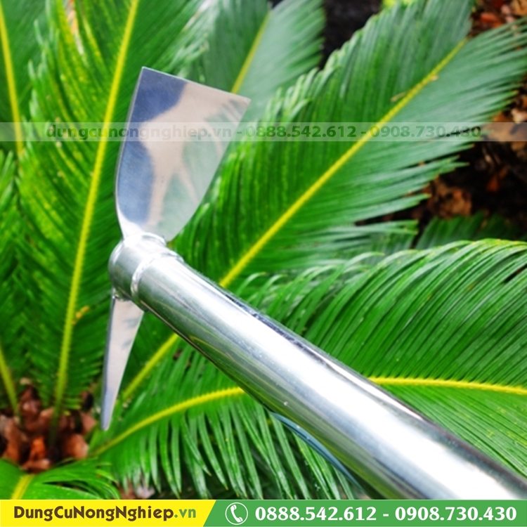 Cuốc đào đất Inox 2 chức năng