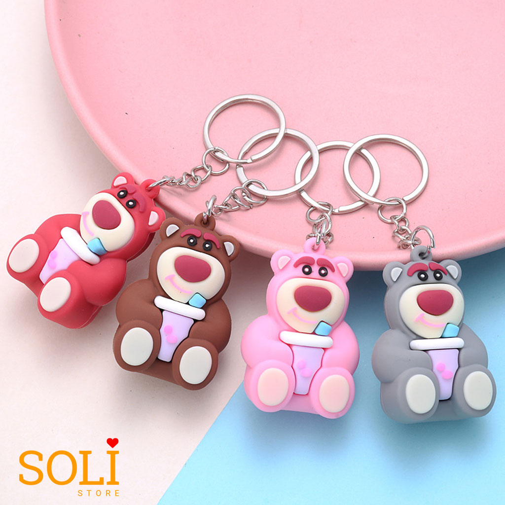 Móc khóa Gấu trà sữa cute MK23