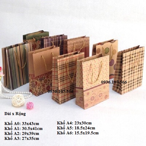 [ĐỔ SỈ 2.9k/Túi] Sỉ 50 Chiếc Túi giấy cao cấp - Đủ Size A0-A1-A2-A3-A4-A5-A6