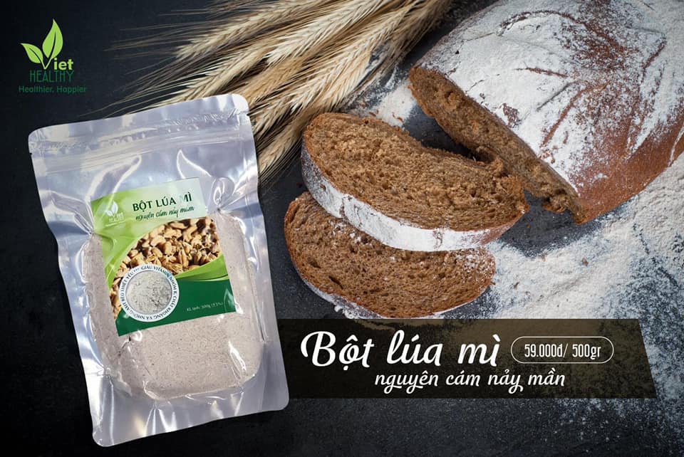 Bột lúa mì nguyên cám nảy mầm 500g