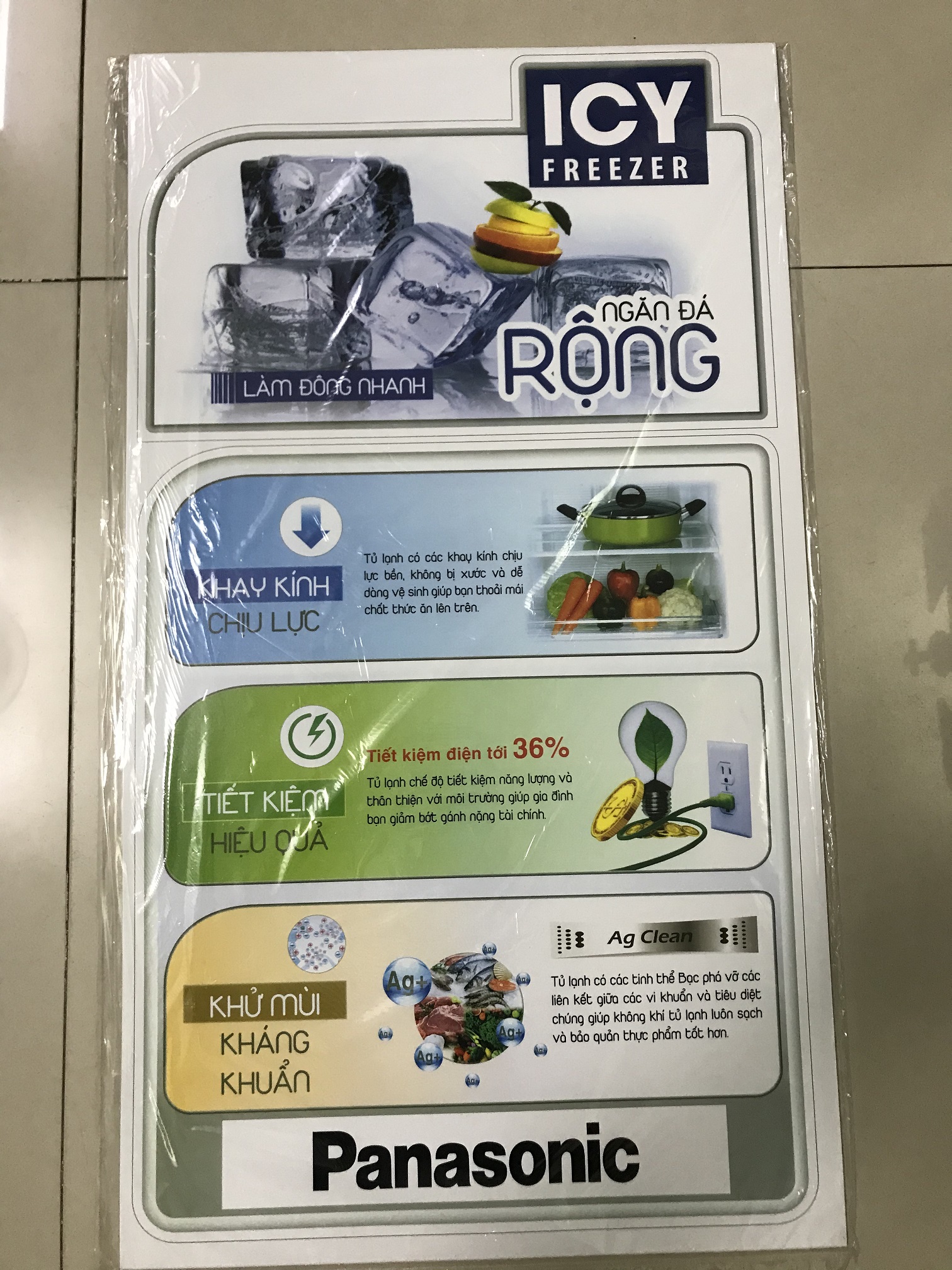 Combo 10 tem dán tủ lạnh Panasonic/ Com 10 miếng dán tủ lạnh Panasonic