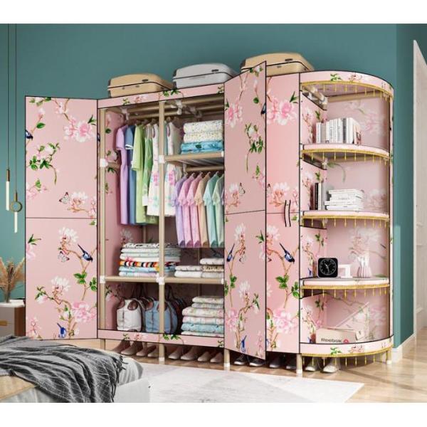 Tủ Vải Đựng Quần Áo vải khung gỗ bọc nhựa 2 3 4 buồng cỡ lớn loại 1 chống ẩm mốc