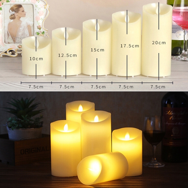 Nến điện tử sinh động cao cấp vỏ sáp