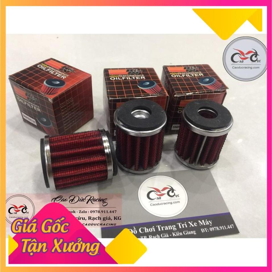 Lọc nhớt thép kn exciter các đời lưới đỏ k&n ex135 2010 2011 ex150 ex155 - lược nhớt sử dụng vĩnh viễn cd68