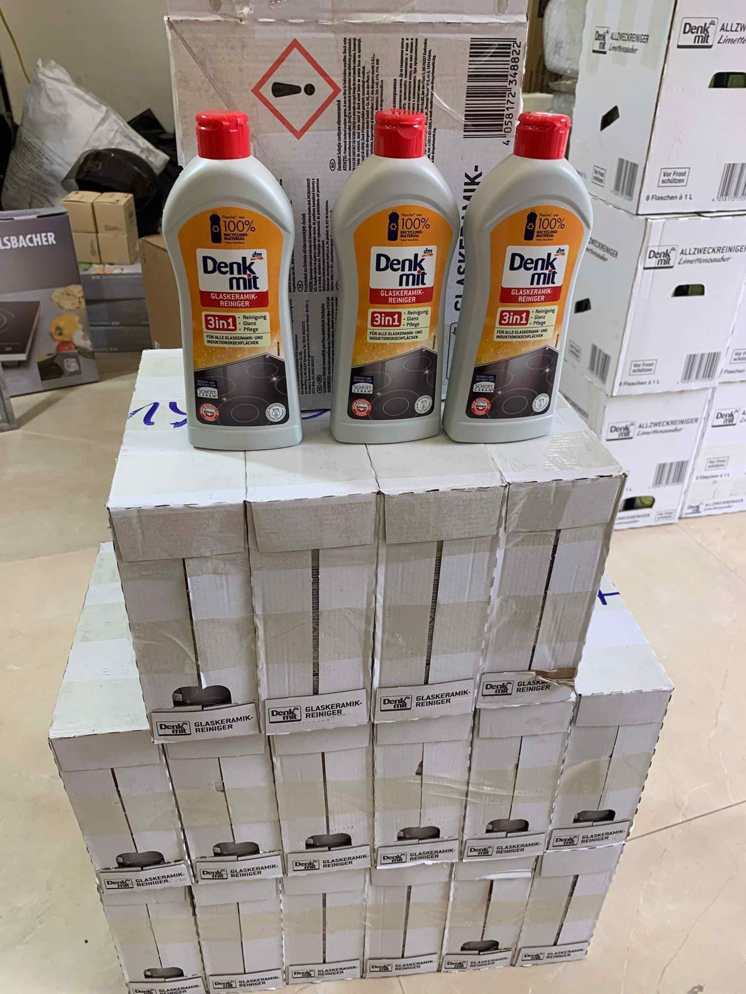 Dung dịch vệ sinh bếp từ Denkmit Glaskeramikreiniger, 300 ml (6 chai/thùng)